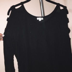 Black long sleeve w/ cutouts